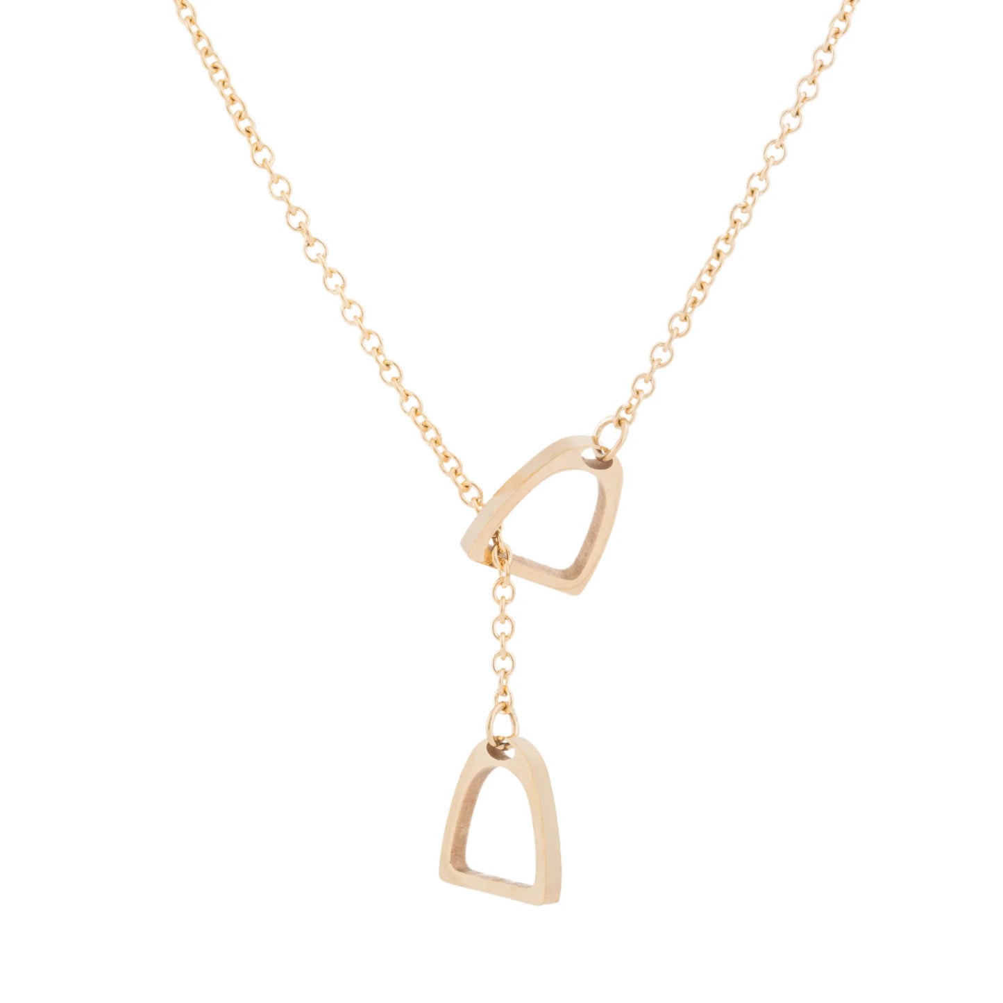 Stirrup Lariat Necklace