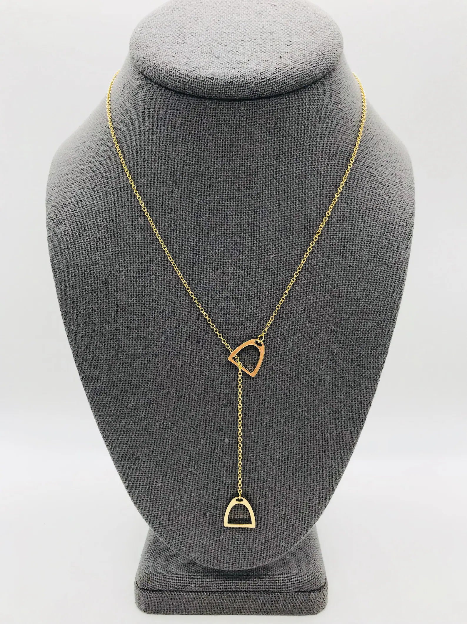 Stirrup Lariat necklace