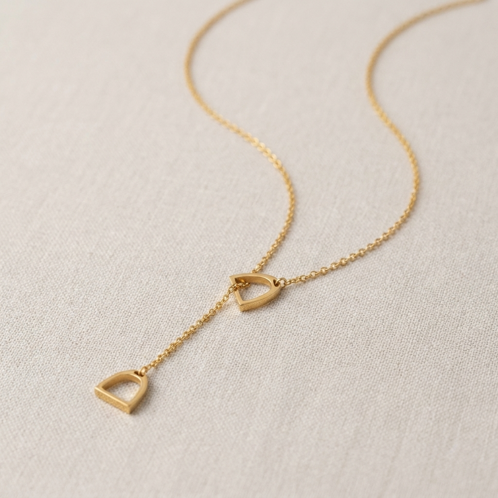 Stirrup Lariat Necklace