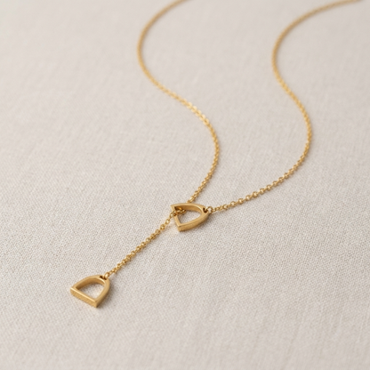 Stirrup Lariat Necklace