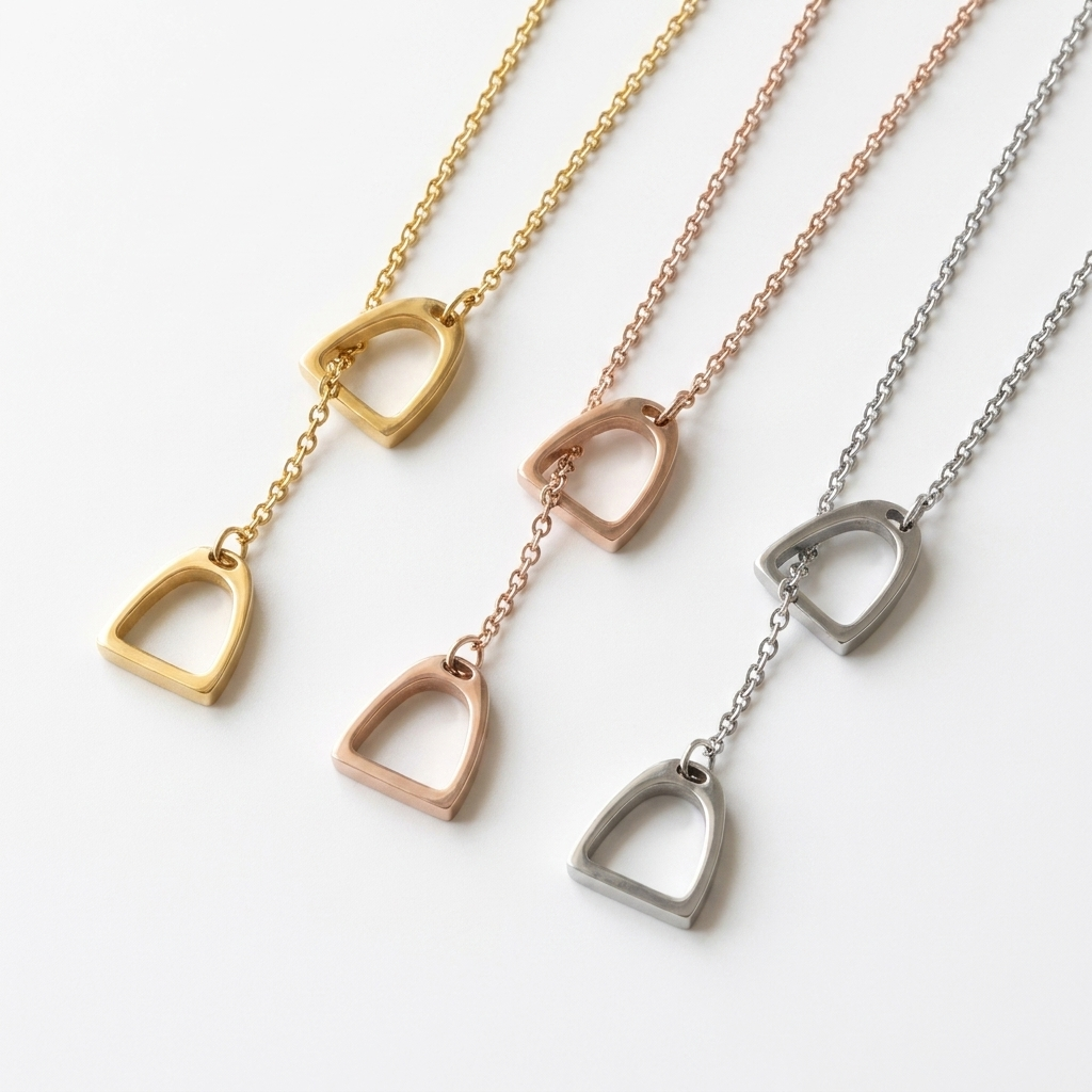 Stirrup Lariat Necklace